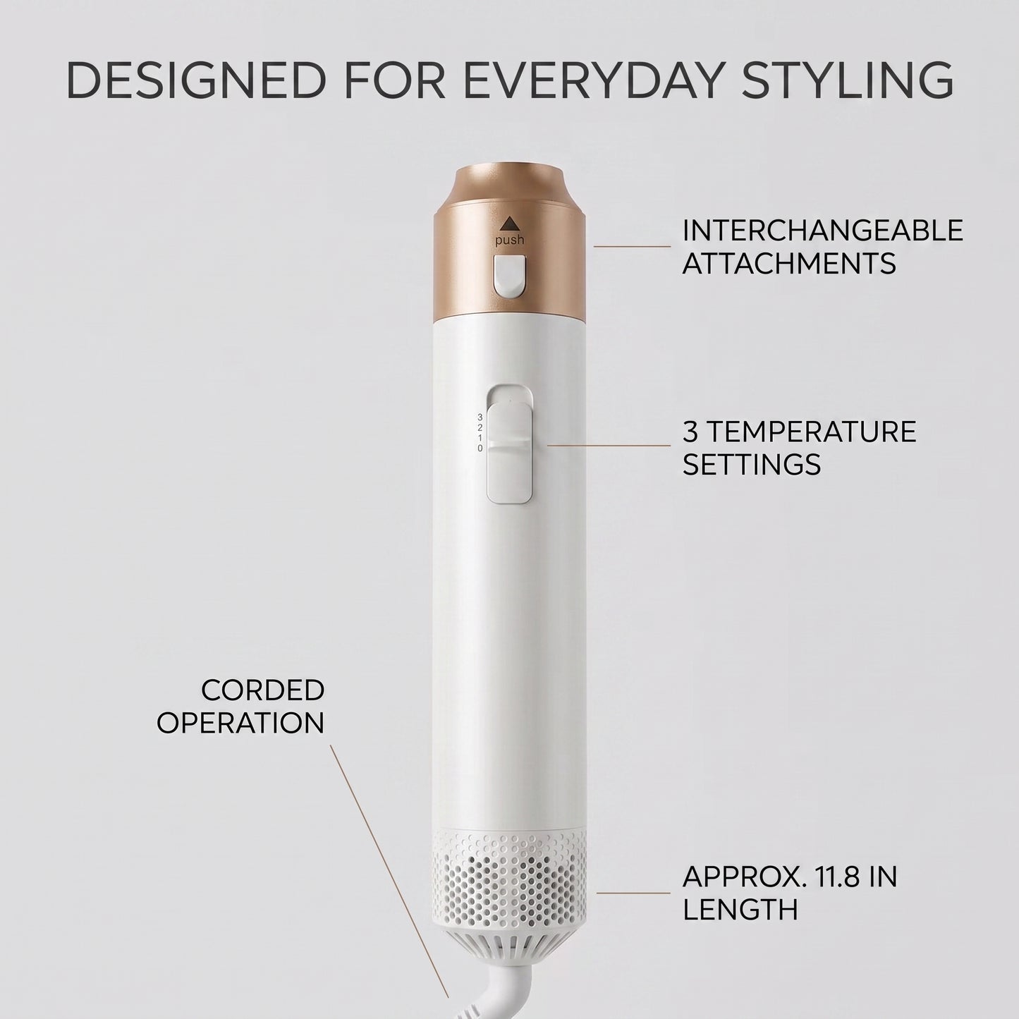 5-in-1 Air Styler Hair Dryer & Curling Brush Set