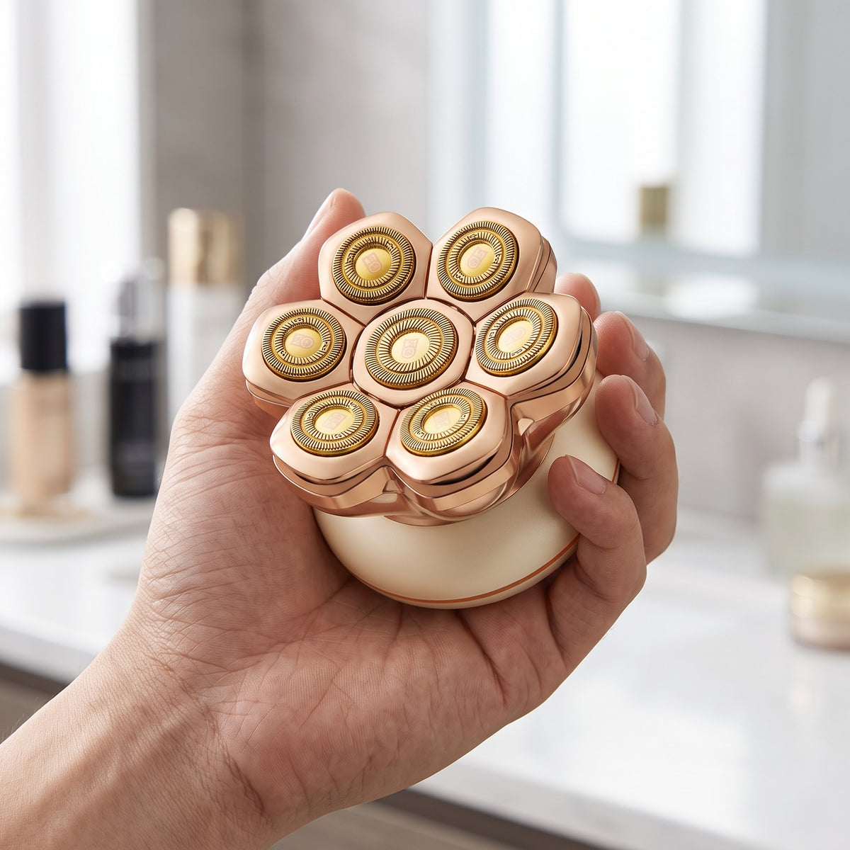 7-Head Magnetic Floating Rotary Head Shaver