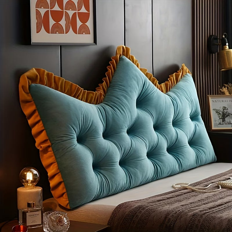 Kovelli™ Plush Tufted Headboard Pillow Backrest Cushion