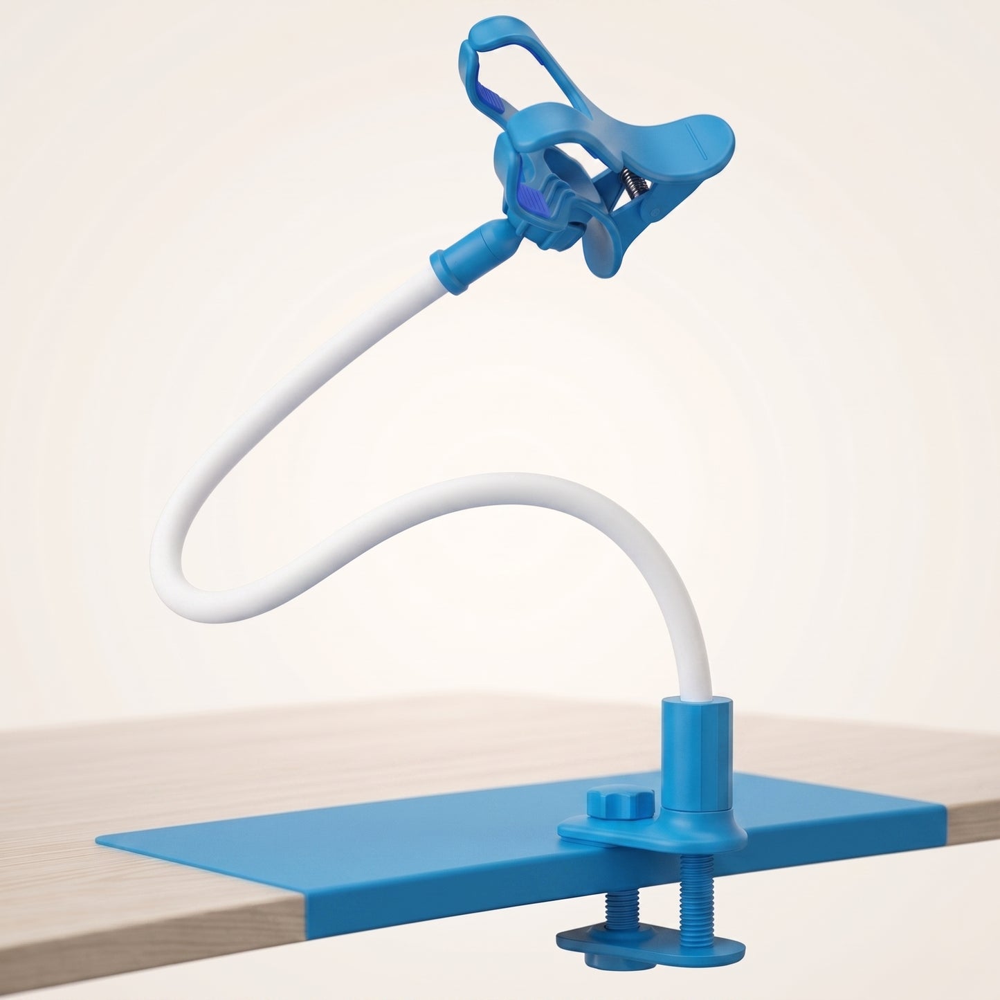Flexible Gooseneck Phone Holder with Bed & Desk Clamp