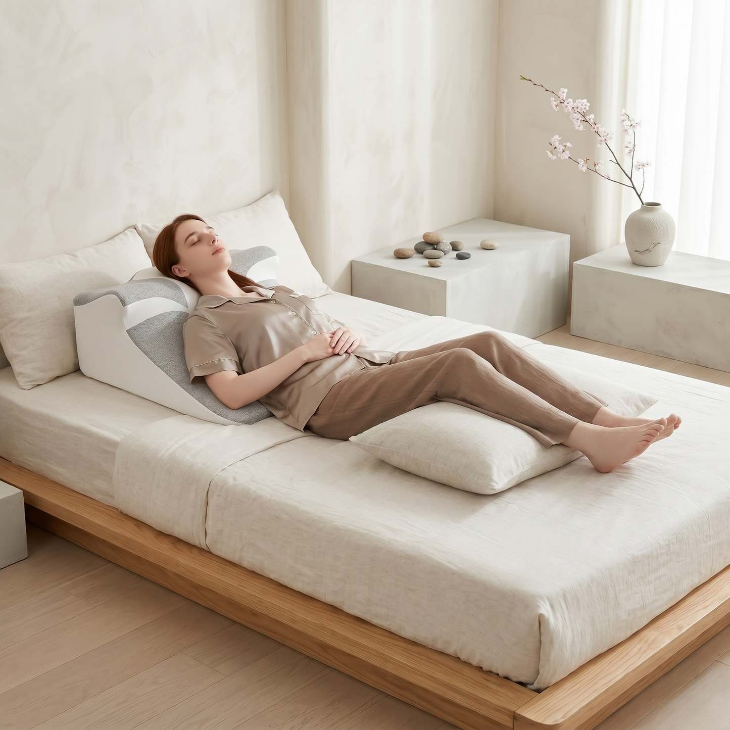 Adjustable Memory Foam Reading Wedge Pillow