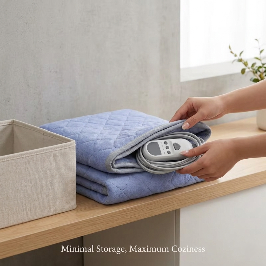 Heated Bed Mat Pad – Soft Electric Warming Pad with Adjustable Heat for Nighttime Comfort
