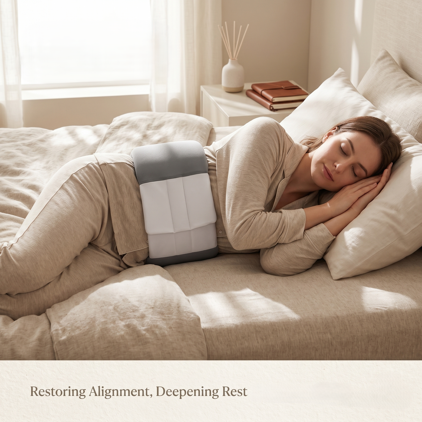 Adjustable Lumbar Sleep Support Cushion