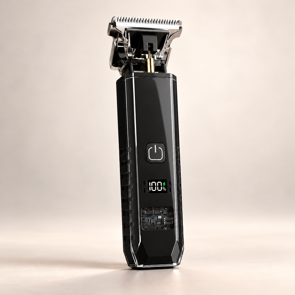 Digital T-Blade Hair & Beard Trimmer with 4 Guide Combs