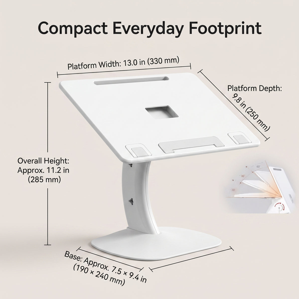 Multi-Angle Folding Laptop & Lap Desk Stand