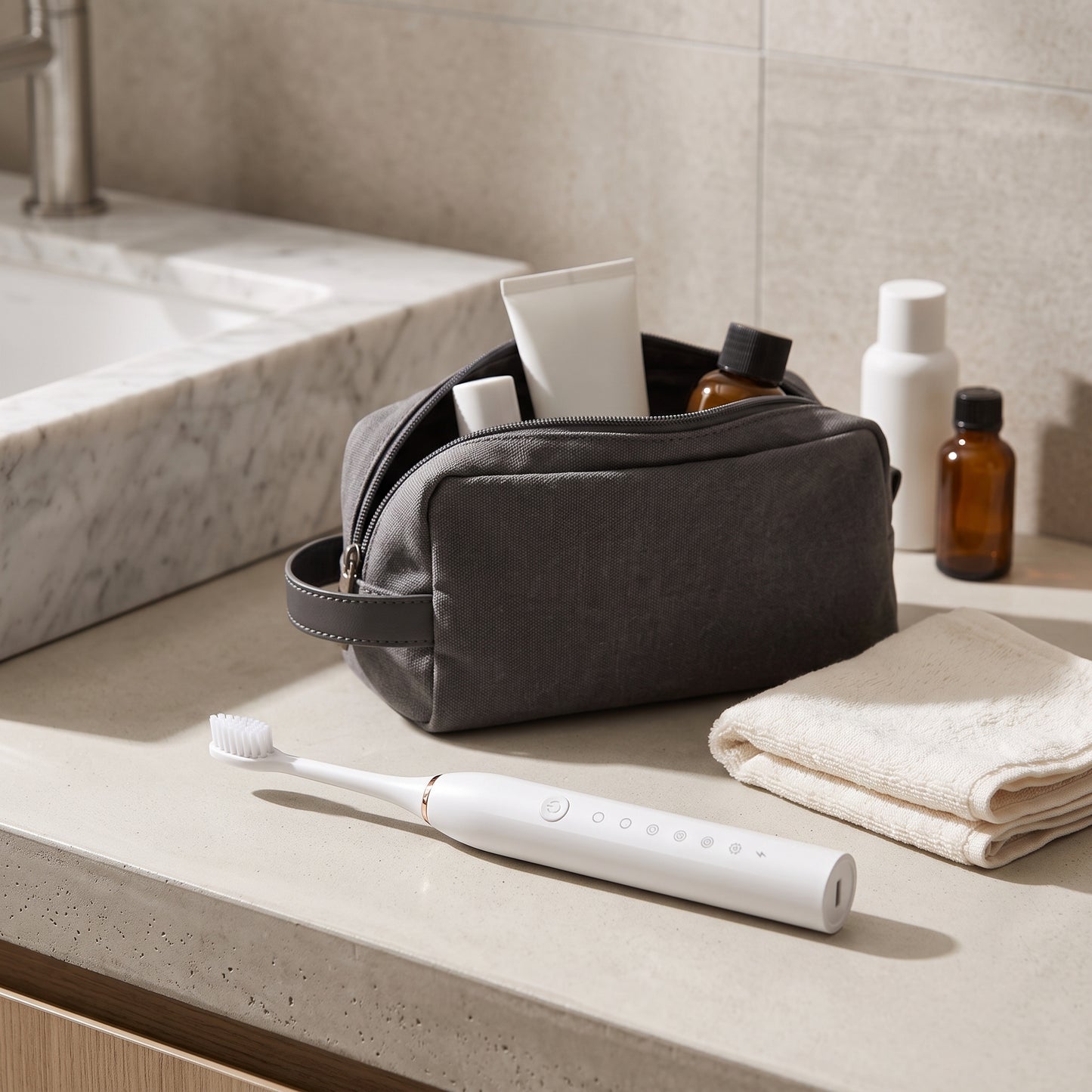 Multi-Mode Sonic Electric Toothbrush with 4 Brush Heads