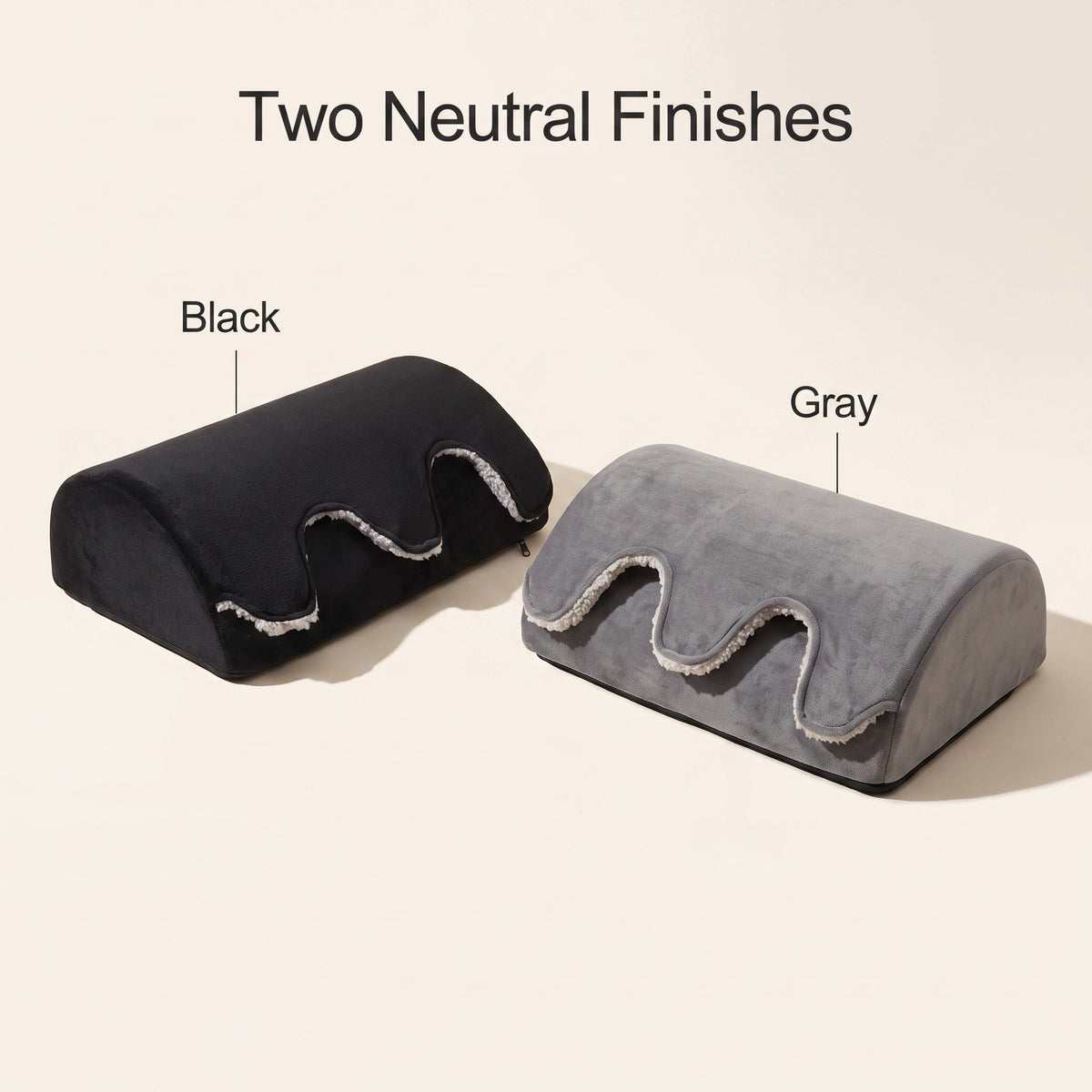Plush Foot Pocket Footrest for Under-Desk & Lounge Comfort