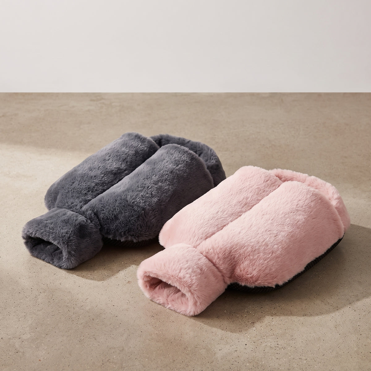 Plush Hot Water Foot Warmer with Removable Bottle Insert