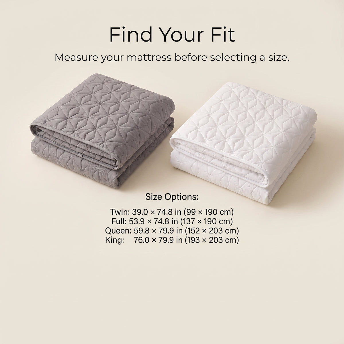 Quilted Waterproof Mattress Protector with Elastic Corner Straps