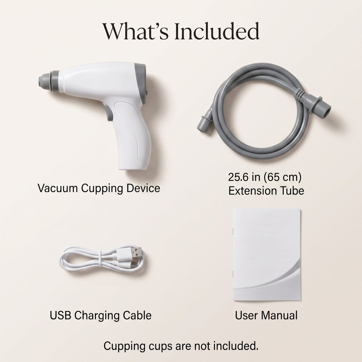 Rechargeable Vacuum Cupping Massage Device with 5 Suction Levels