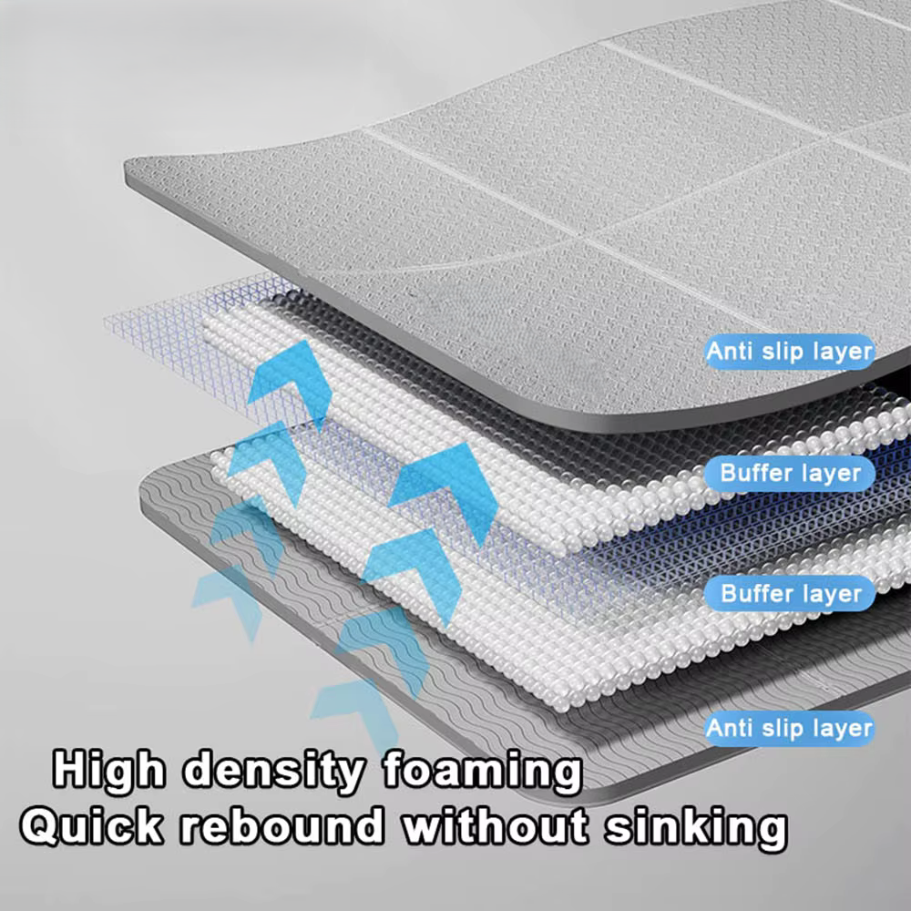 Foldable Yoga Mat for Travel and Fitness