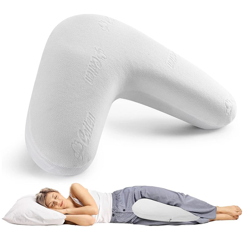Ergonomic V-Shaped Memory Foam Side Sleeping Pillow