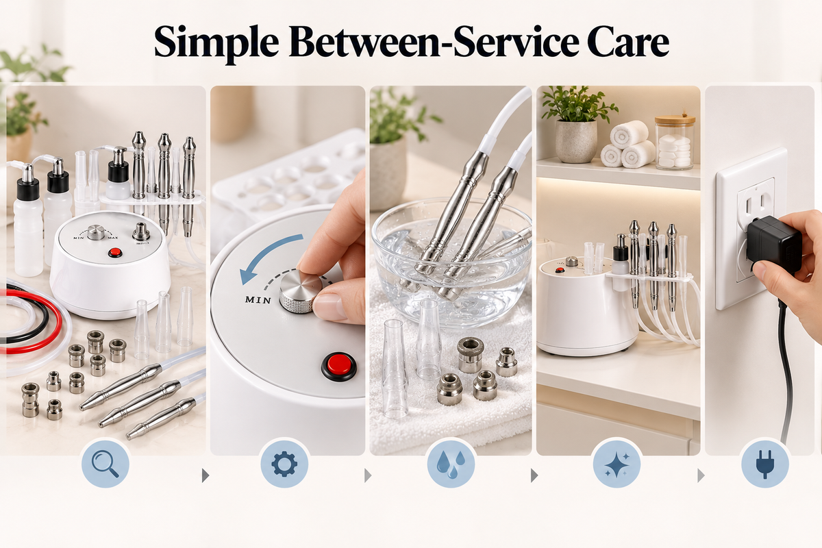 Professional 3-in-1 Diamond Microdermabrasion Facial System with Vacuum & Mist Spray
