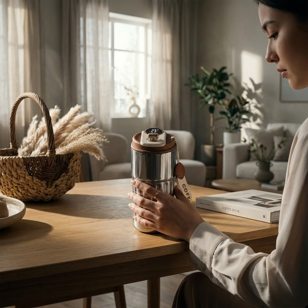 Smart Temperature Display Coffee Mug