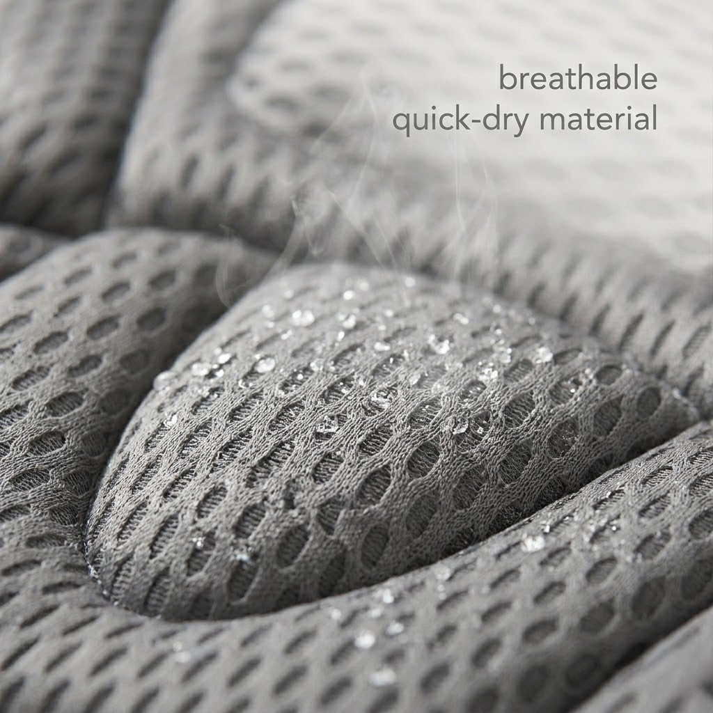 Full Back & Neck Bath Support Pillow with Suction Grip