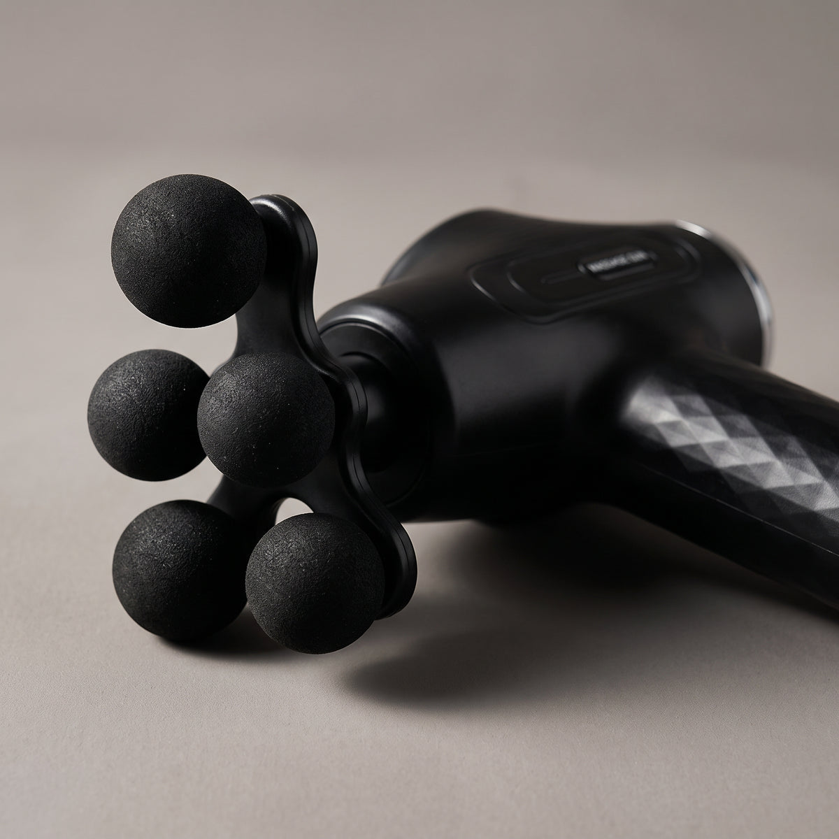 10-Head Percussion Massage Gun with Wide-Coverage Attachment