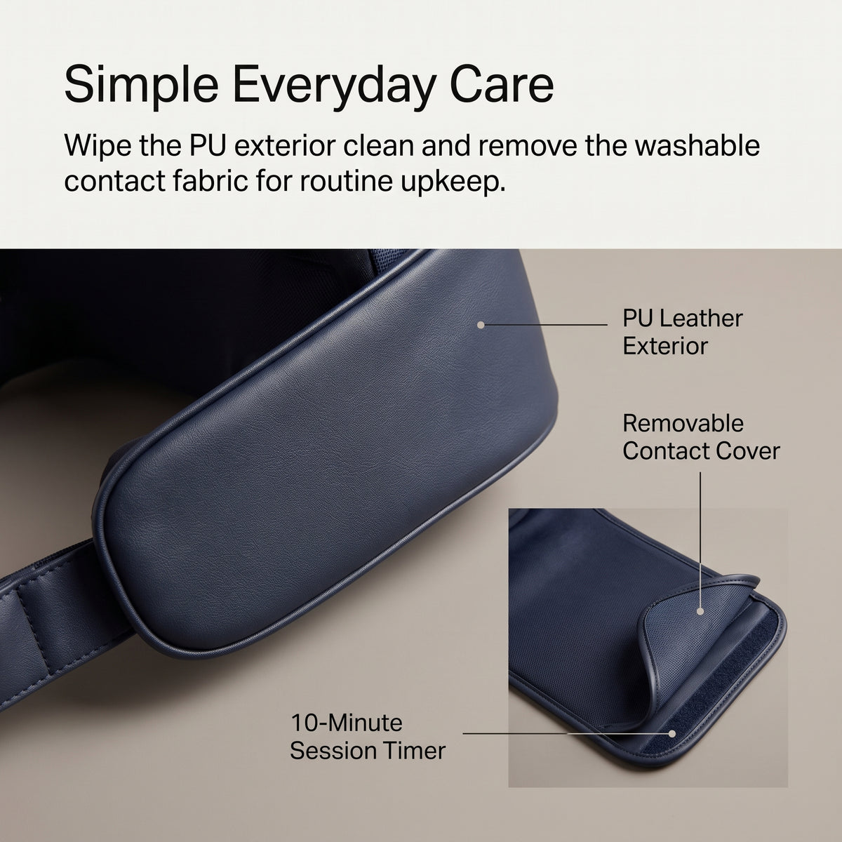 10-Head Shoulder & Neck Kneading Massager with Pull Straps
