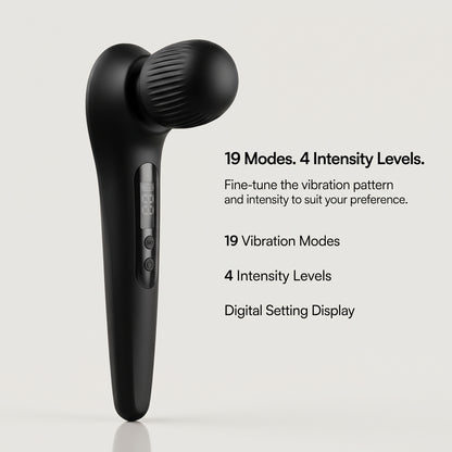 19-Mode Handheld Vibration Massage Wand with 4 Intensity Levels