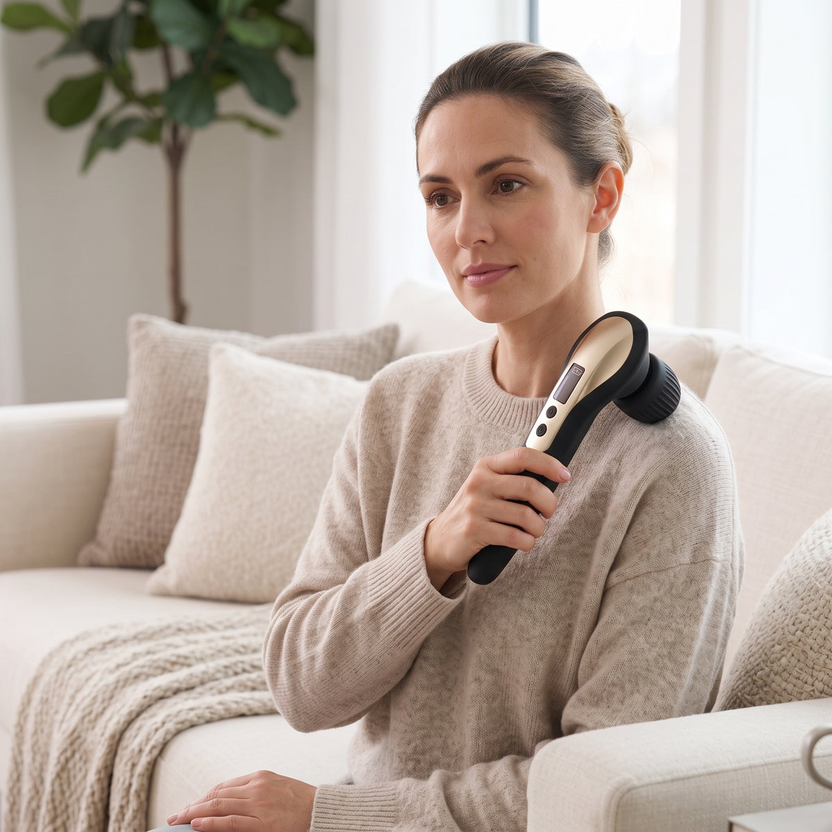 19-Mode Handheld Vibration Massage Wand with 4 Intensity Levels