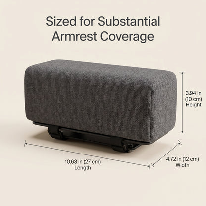 2-Piece Thick Foam Office Chair Armrest Pads with Washable Covers