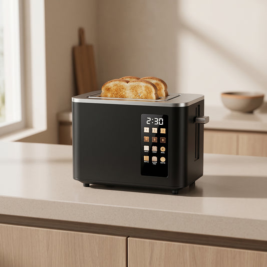 Touchscreen Toaster with 6 Bread Presets & Shade Settings