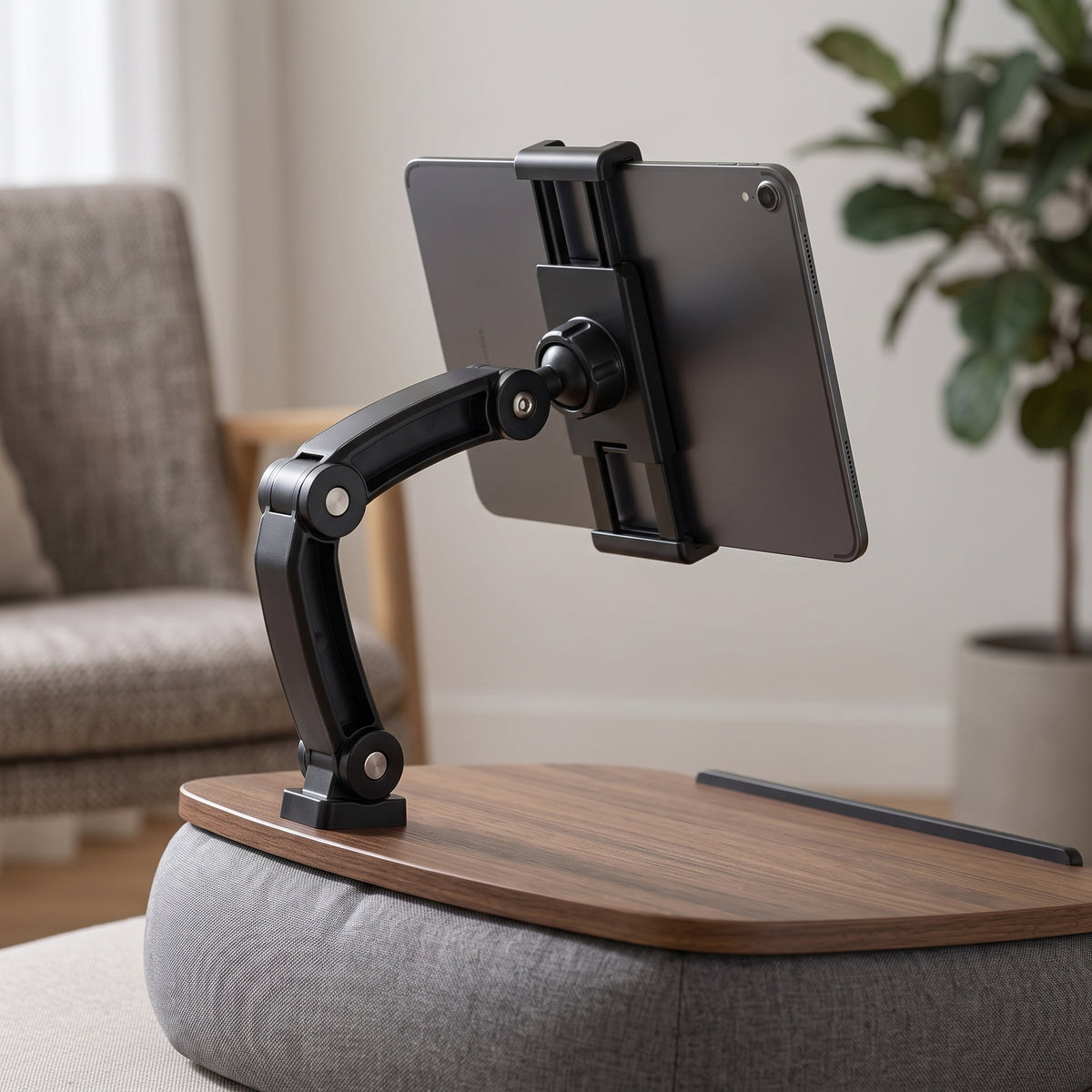 2-in-1 Cushioned Lap Desk with Foldable Tablet & Phone Stand