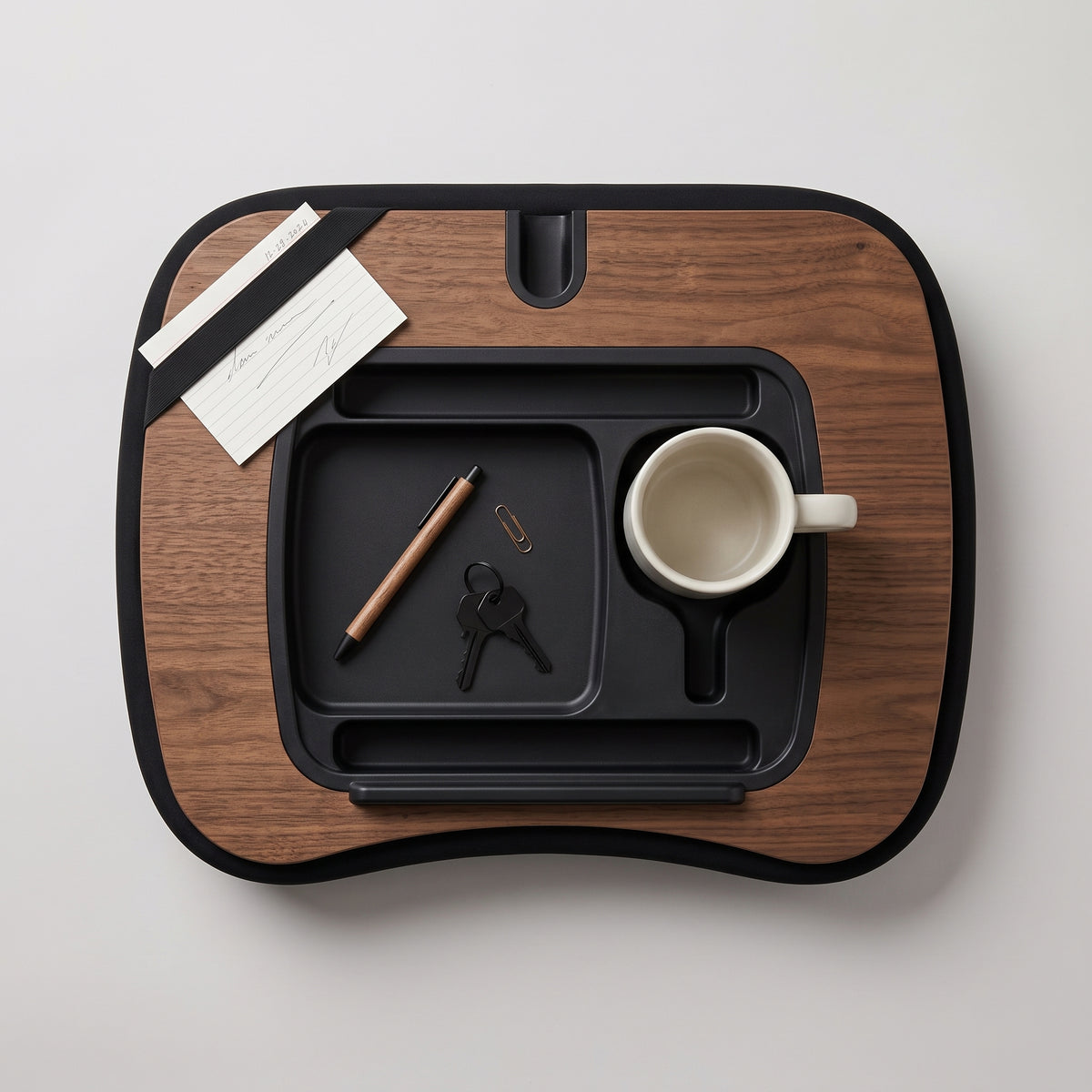 2-in-1 Cushioned Lap Desk with Foldable Tablet & Phone Stand