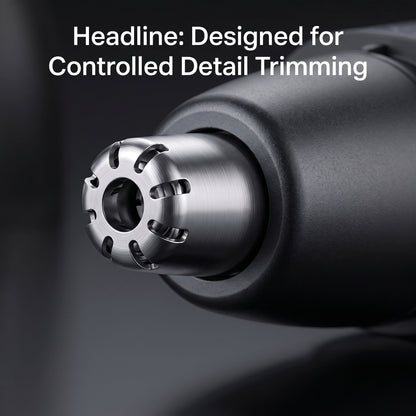 2-in-1 Precision Nose & Eyebrow Trimmer with Digital Display