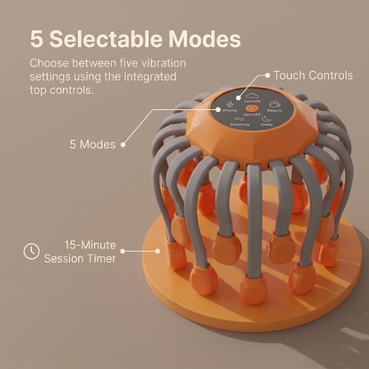 24-Point Electric Scalp Massager with 5 Vibration Modes