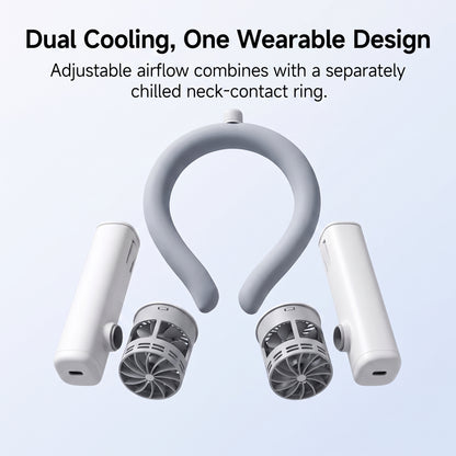 3-Speed Dual-Turbine Neck Fan with Chilled Cooling Ring