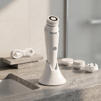3-Speed Facial Cleansing Brush with Bi-Directional Rotation