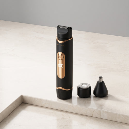 3-in-1 Body Grooming Trimmer with Interchangeable Shaving Heads