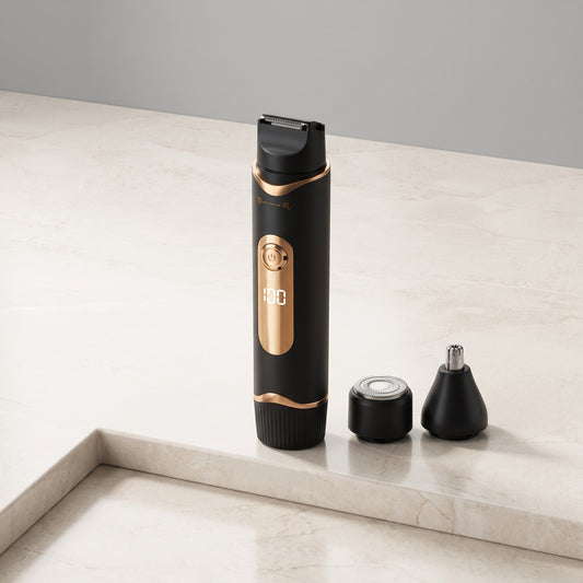 3-in-1 Body Grooming Trimmer with Interchangeable Shaving Heads
