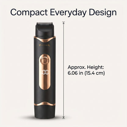 3-in-1 Body Grooming Trimmer with Interchangeable Shaving Heads