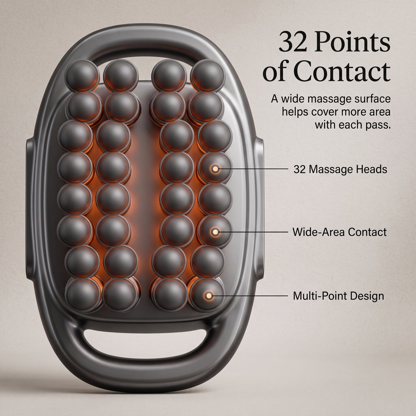 32-Head Wide-Area Massage Gun with 30 Intensity Levels