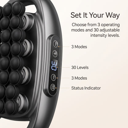 32-Head Wide-Area Massage Gun with 30 Intensity Levels