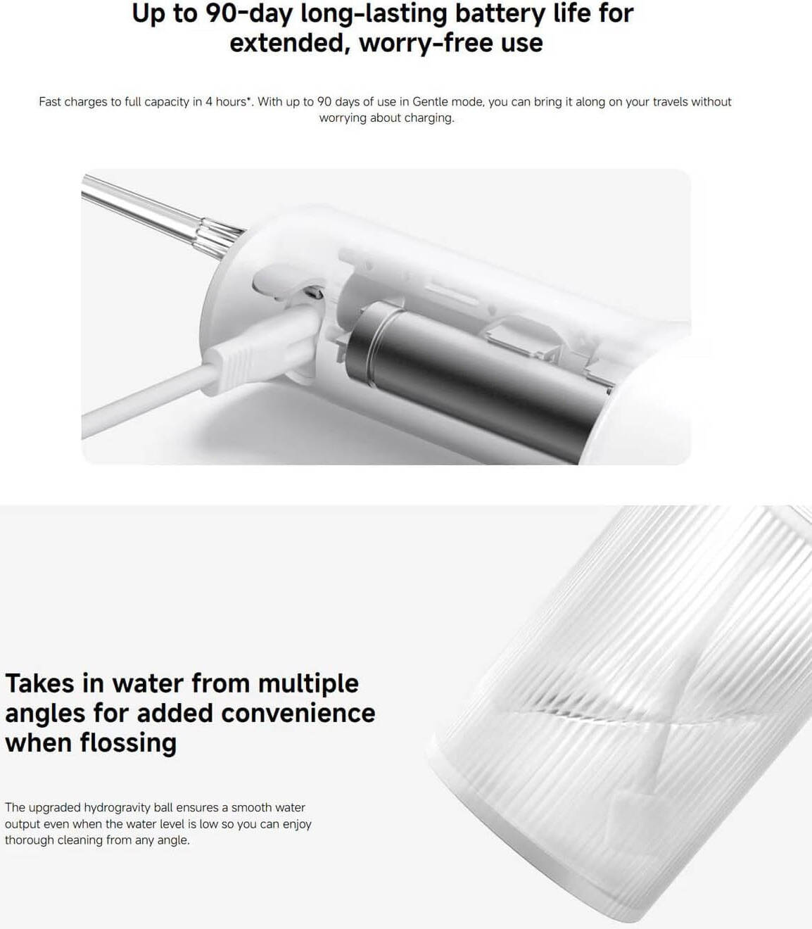 Portable Water Flosser for Teeth Cleaning
