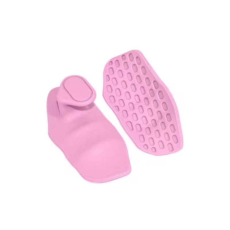 Ergonomic Silicone Weightlifting Grip Pads with Textured Palm Support for Gym Training
