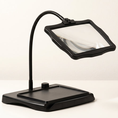 3X LED Desktop Magnifier with 360° Flexible Gooseneck Stand