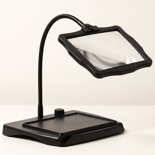 3X LED Desktop Magnifier with 360° Flexible Gooseneck Stand