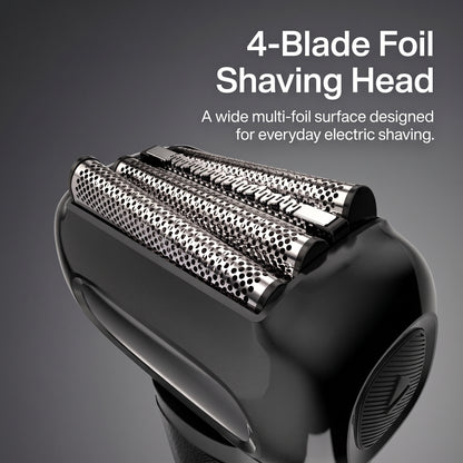 4-Blade Wet & Dry Rechargeable Electric Foil Shaver