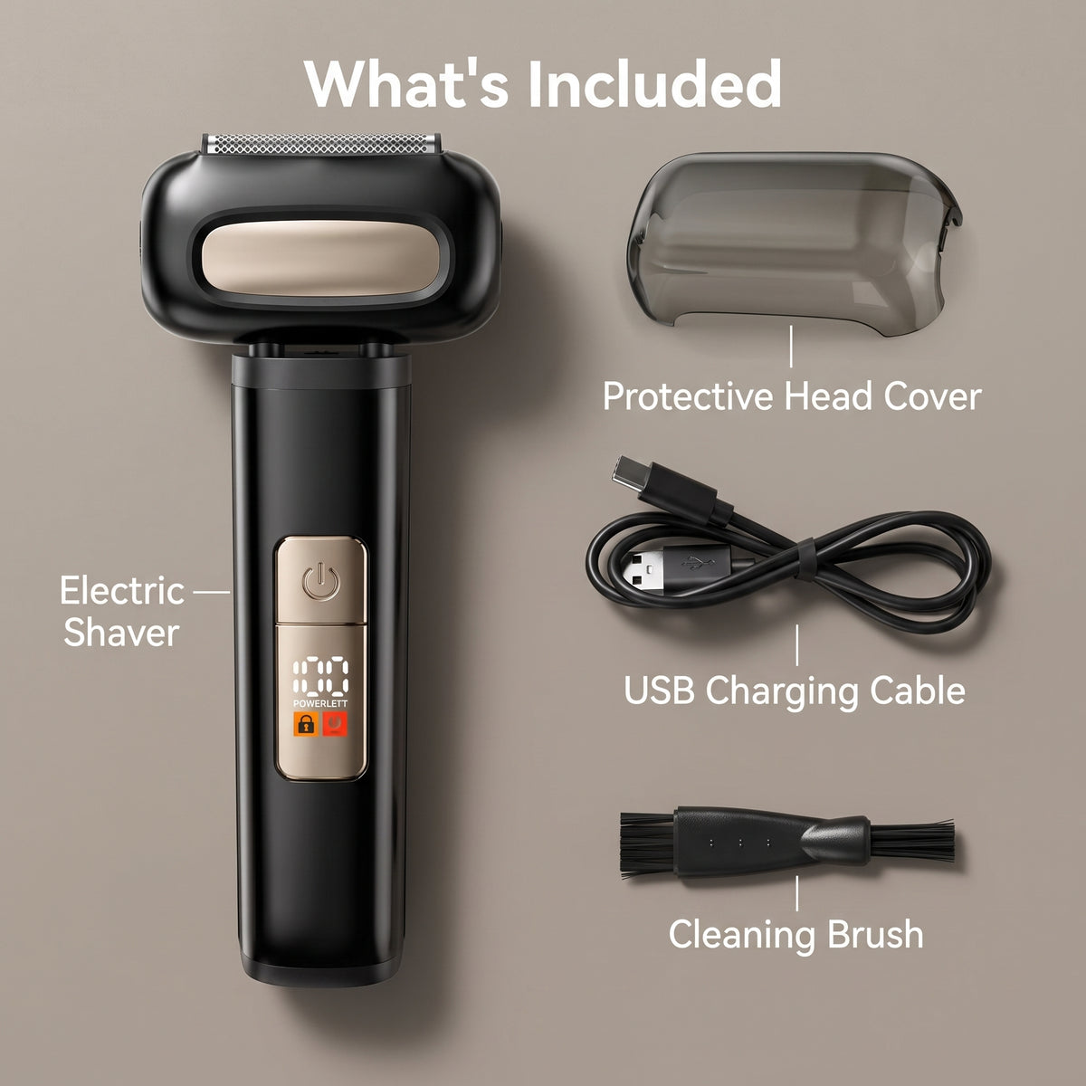 4-Blade Wet & Dry Rechargeable Electric Foil Shaver