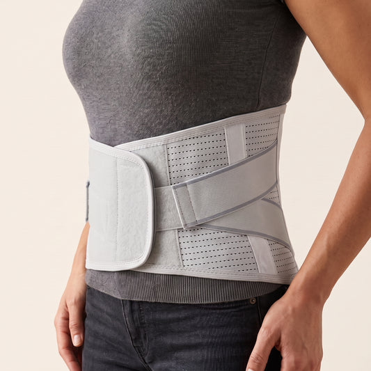 4-Stay Breathable Lumbar Support Back Brace