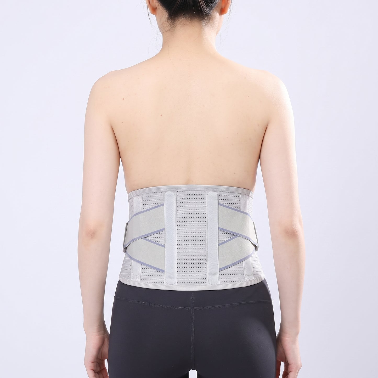 4-Stay Breathable Lumbar Support Back Brace