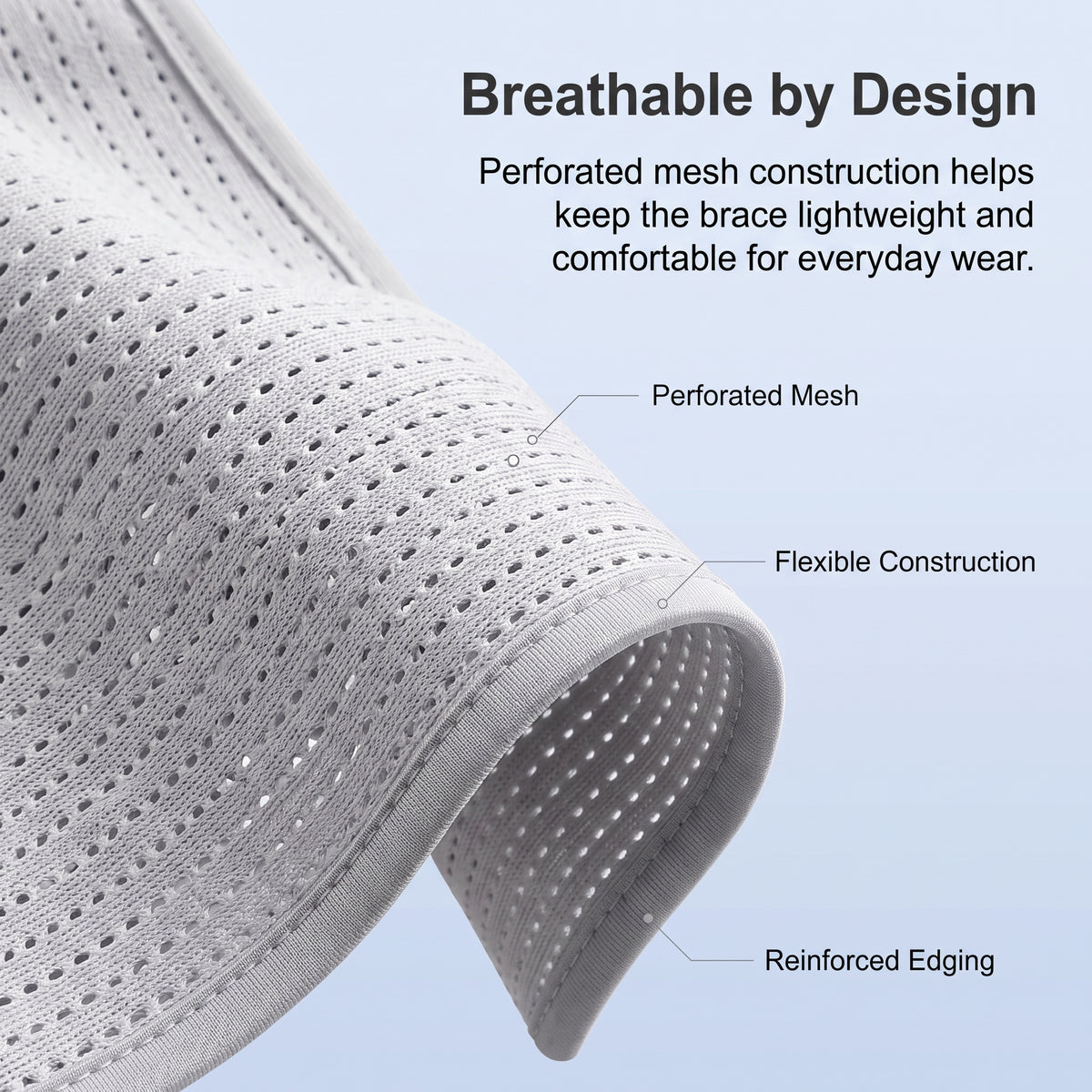 4-Stay Breathable Lumbar Support Back Brace