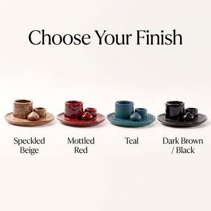 4-in-1 Ceramic Incense, Sage, Palo Santo & Candle Holder