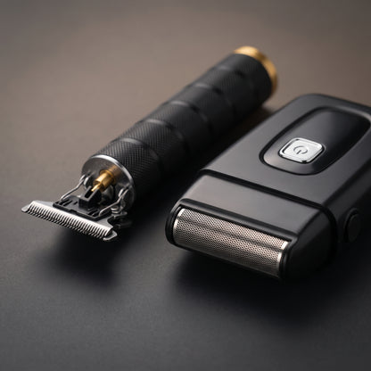 4-in-1 Men's Grooming Kit with Digital Battery Display