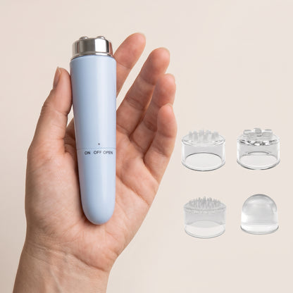 4-in-1 Micro-Vibration Facial Massager with Interchangeable Heads