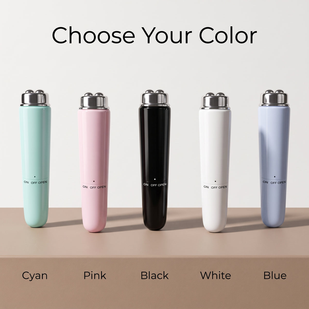 4-in-1 Micro-Vibration Facial Massager with Interchangeable Heads