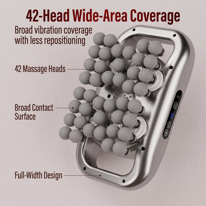 42-Head Wide-Area Vibration Massager for Back & Body